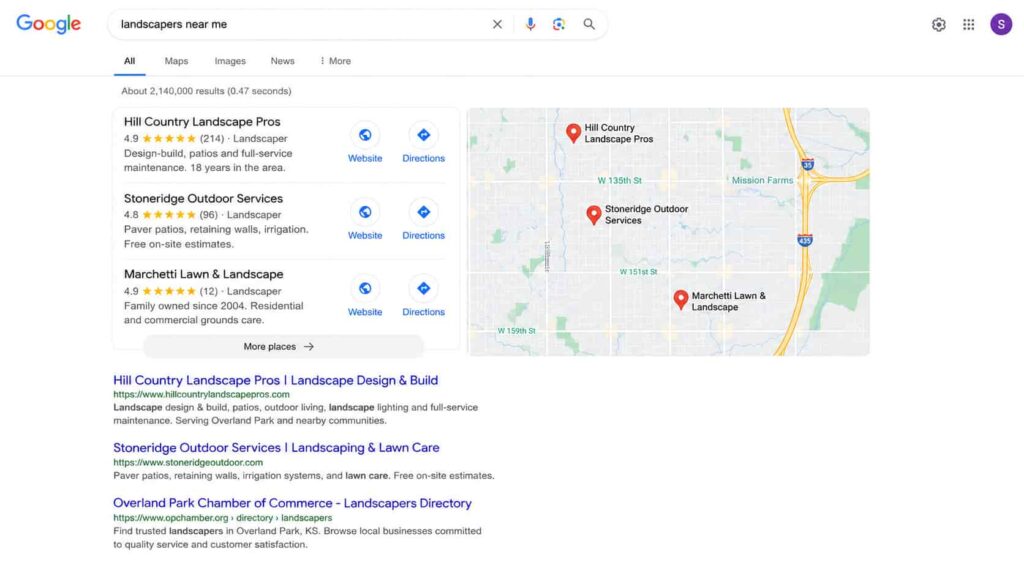 google local pack image