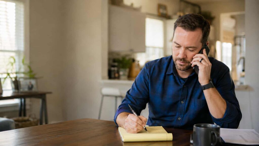 An investor works a live seller call the way it should be worked: listening first, notes in hand, no rush to the number