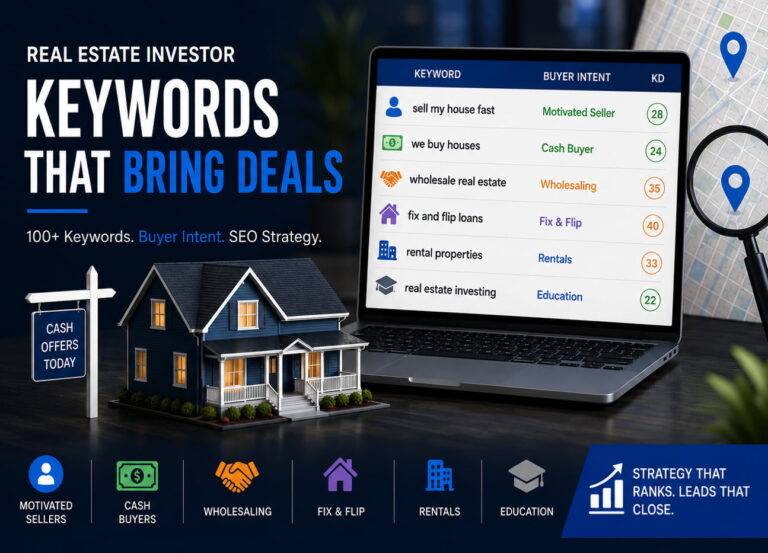 Keywords for Real Estate Investors: The Complete 2026 Target List