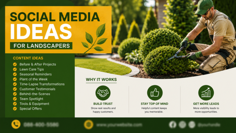 23 Social Media Ideas for Landscapers That Actually Book Jobs